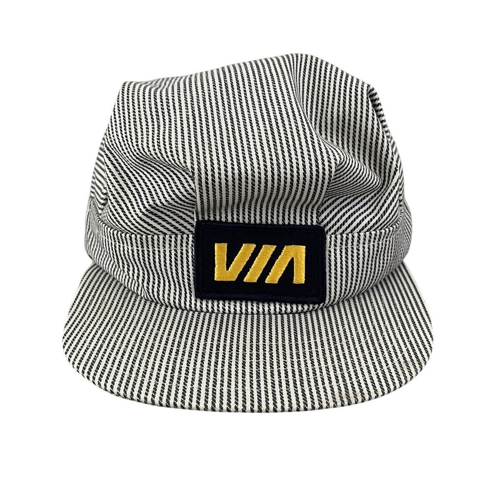 VIA Rail Canada Train Conductor Engineer VTG Striped Snapback Hat Victory Caps